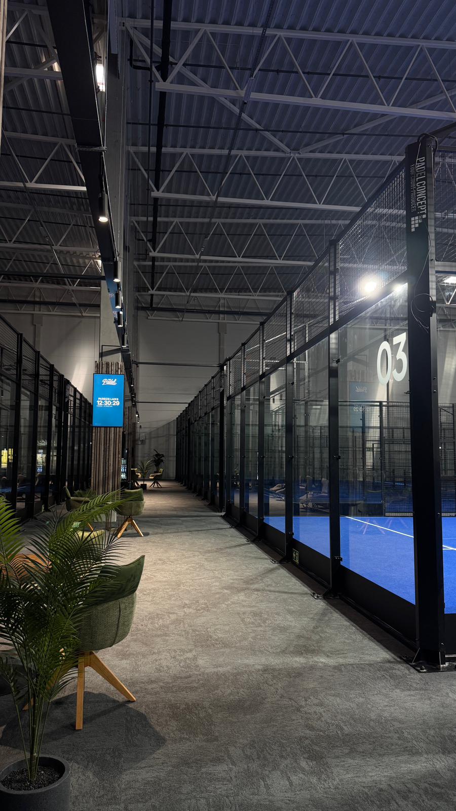 MyPadel iekštelpu korti un atpūtas zona